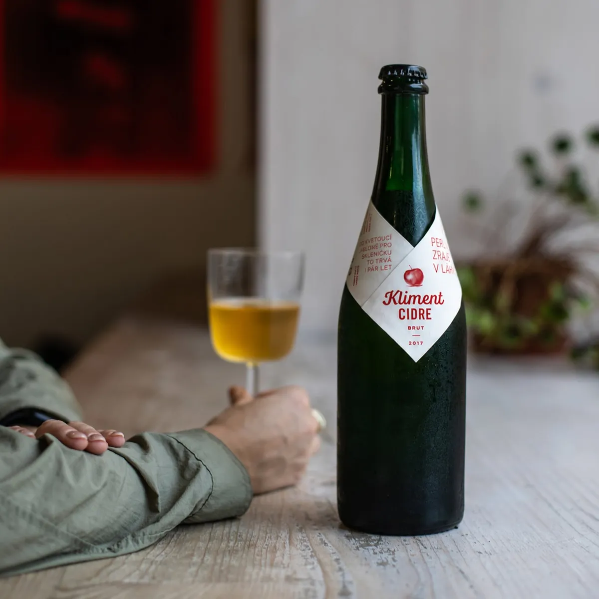 Cidrerie Kliment — Kliment Cidre bottle and a glass of cider
